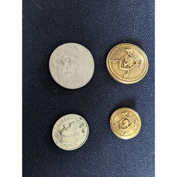 RARE Bronze brass Ralph POLO set 10 Gold Blazer Suit Jacket Replacement Buttons. - Picture 3 of 8